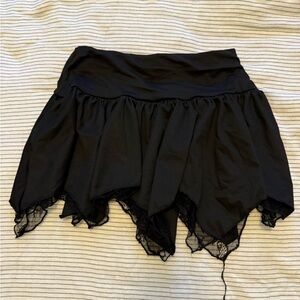 Y2K Black Lace Mini Skirt